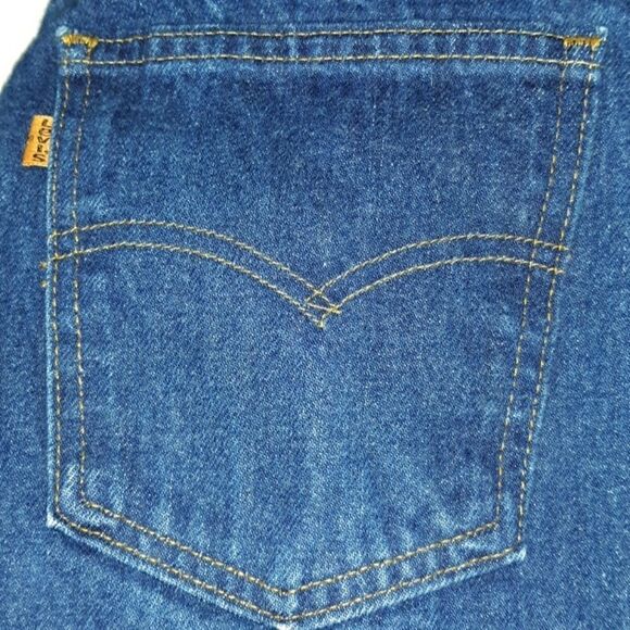 Mens Vintage 1985 Orange Tag Levi's 532 Jeans 33" x 30" Dark Wash‎ High Waist - Picture 5 of 7